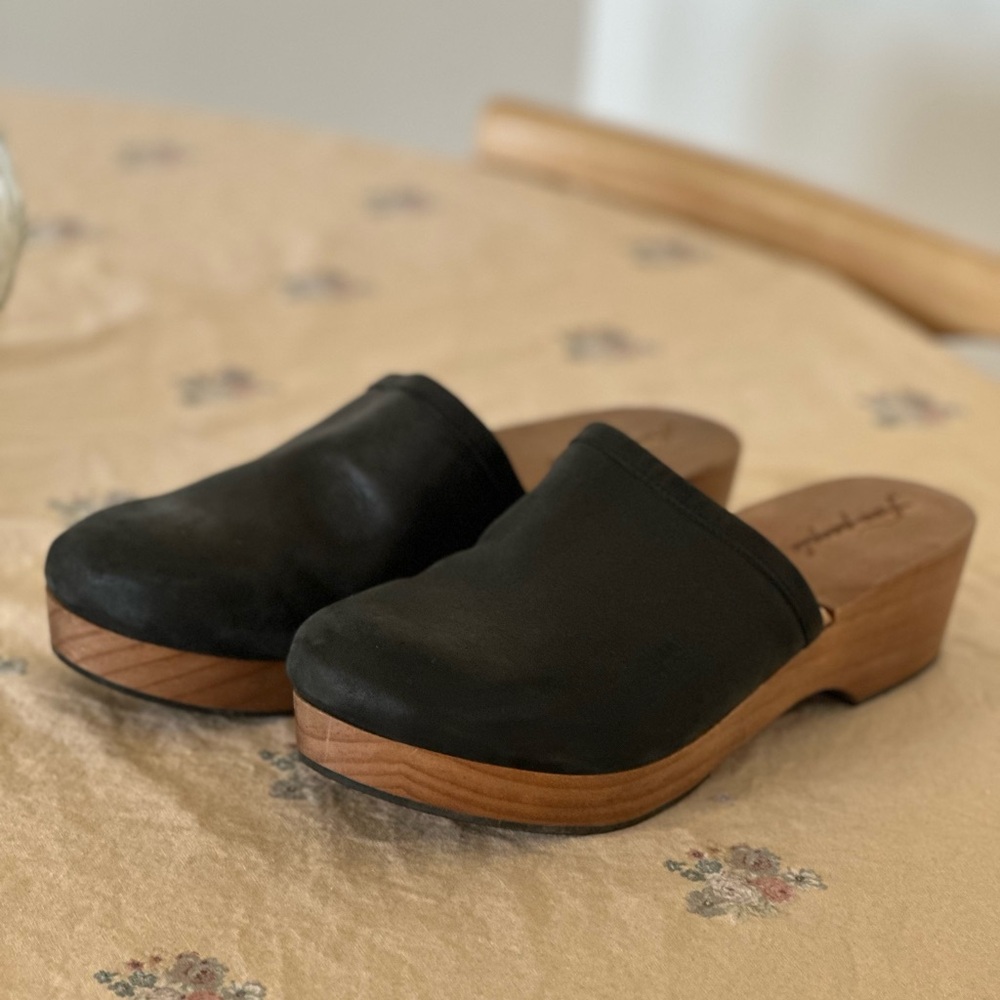 Free People Wood Clogs 40